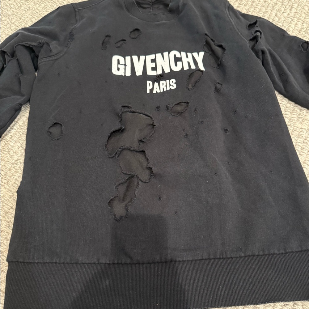 Givenchy Men's Classic Black Crewneck Sweater